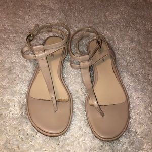 Nine West nude sandals